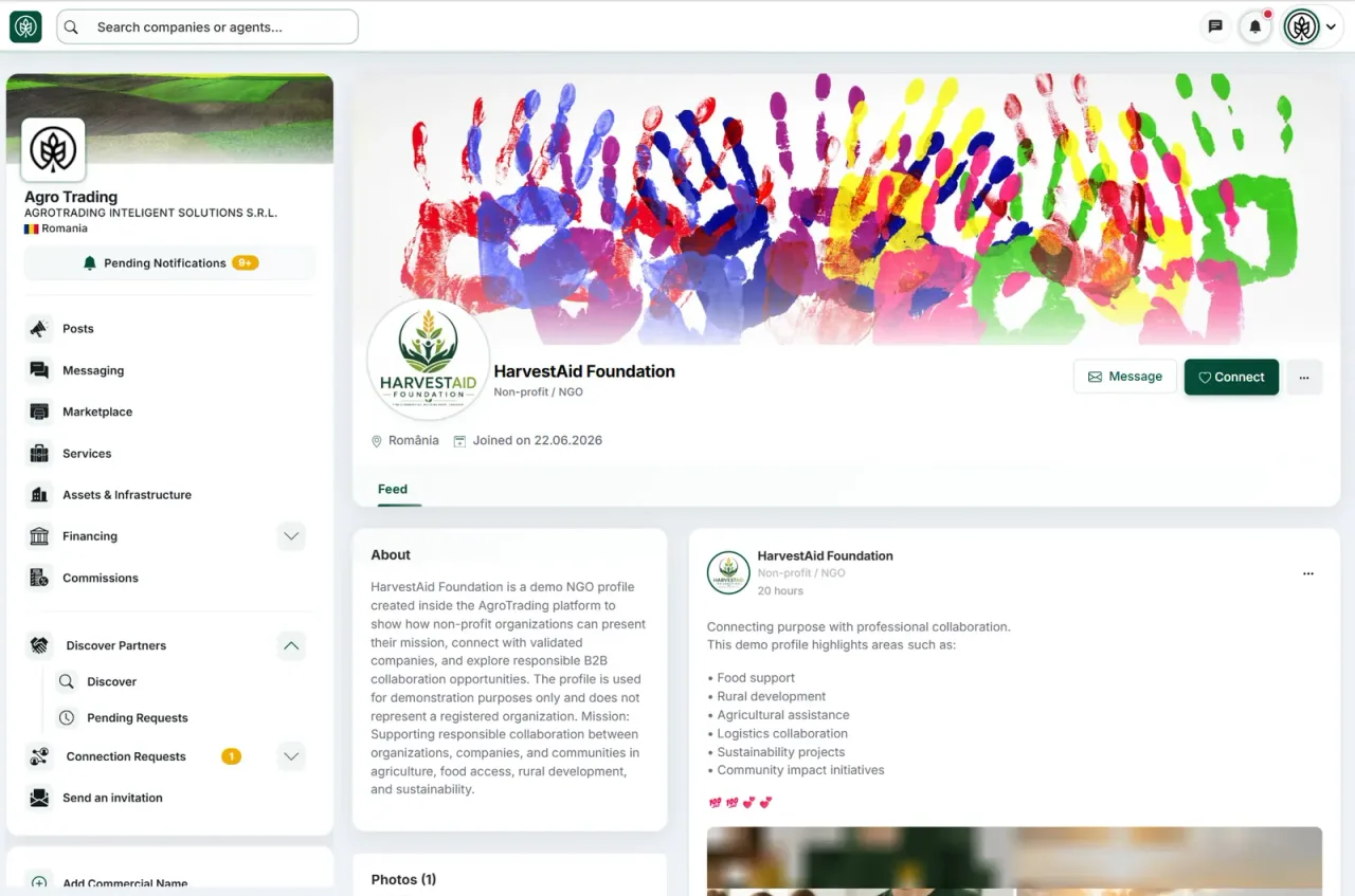 NGOs and organizations with social or economic roles